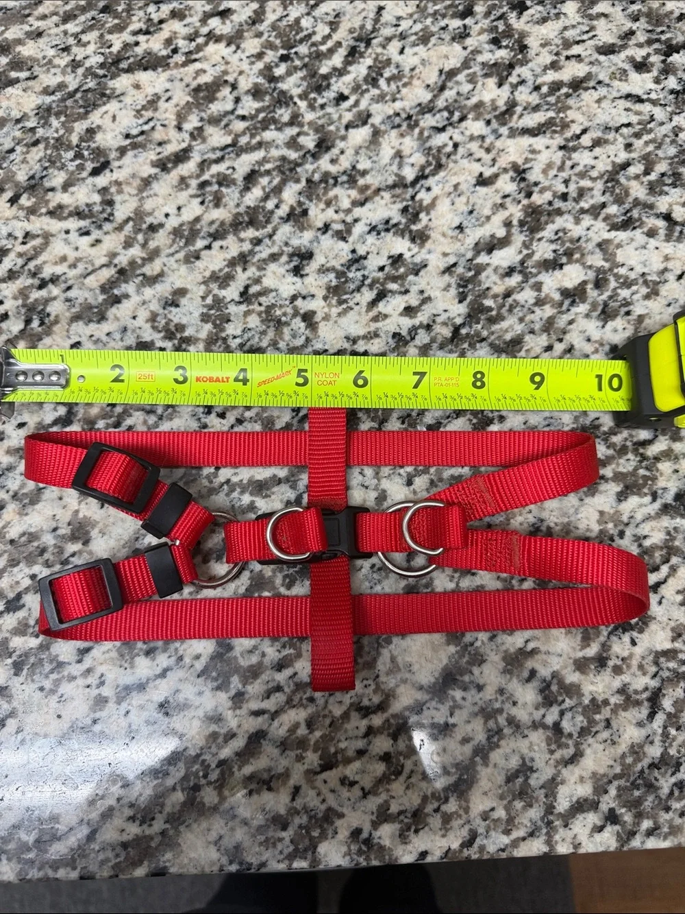 Red Dog Harness - Adjustable Nylon No-Brand Pet Harness Small Dogs or Puppies